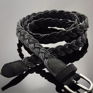 3 Pack: Braided Skinny Belt -2 Black, 1 Brown